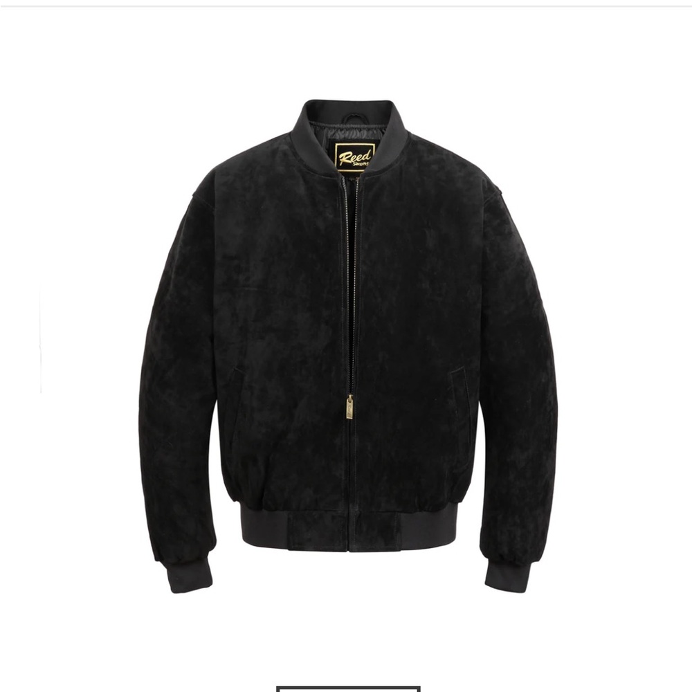 REED Men's Baseball Suede Leather Jacket (Imported)